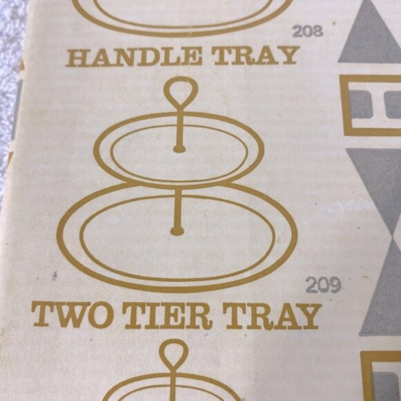 Vintage Irvinware Silver Tone Two Tier Serving Tray W Handle - Picture 3 of 16